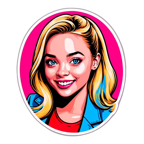 סטיקר של סידני סוויני בסגנון פופ ארט