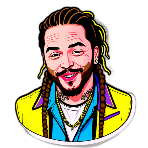 Adesivo do Post Malone