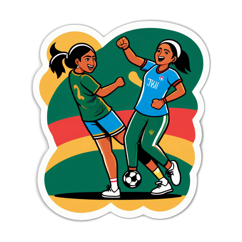 여자 스포츠 경기 상징 스티커