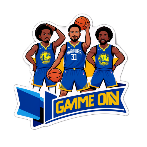Stiker Kompetitif Warriors vs Mavericks