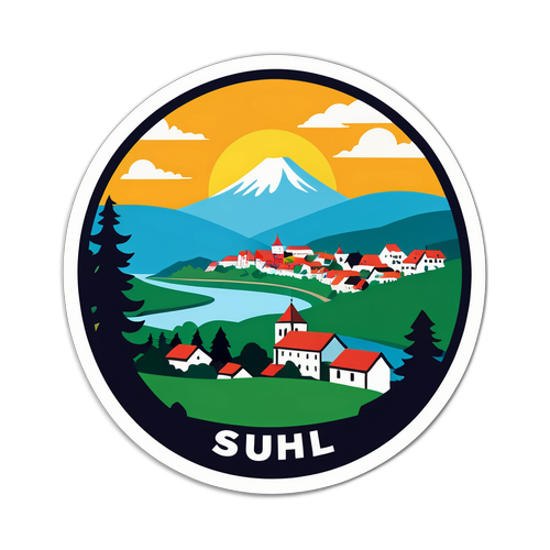 Malersicher Blick auf Suhl