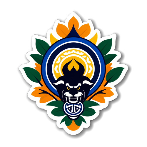 Desain Minimalis Logo Buriram United FC dengan Motif Tropis Borneo