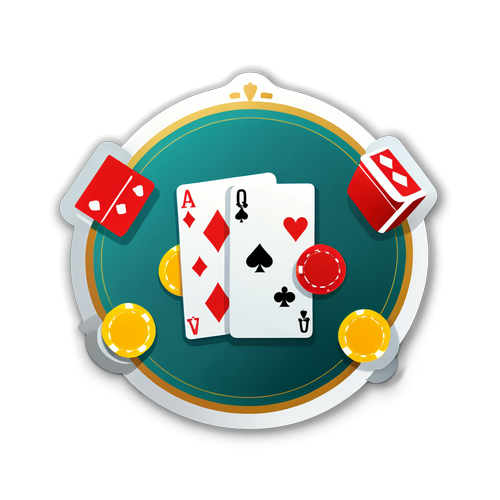 Contexte Élégant sur le Jeu avec Cartes à Jouer et Jetons