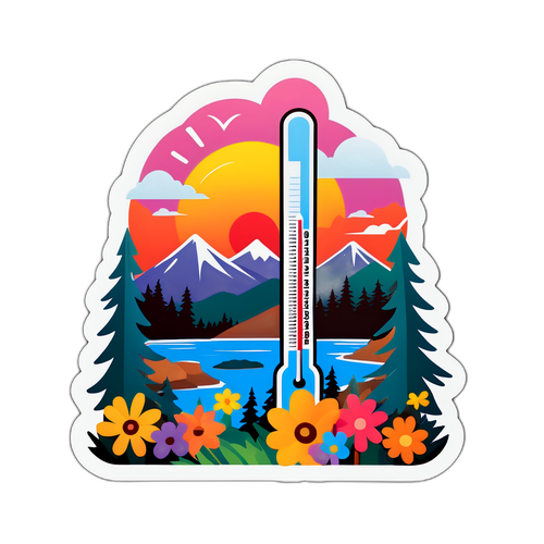 Tanawin ng Baguio: Mga Puno ng Pino at Makukulay na Bulaklak