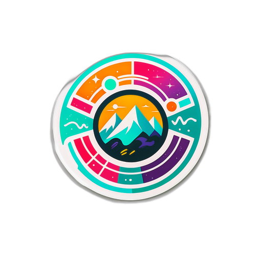 Autocollant minimaliste avec le logo LDC