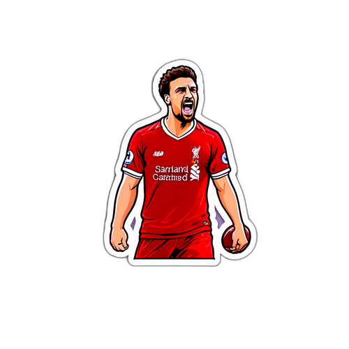 Футбольний наклейка з емоціями гравців Ліверпуля – Брайтону