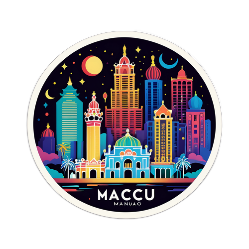 An Artistic Representation of Macau’s Skyline