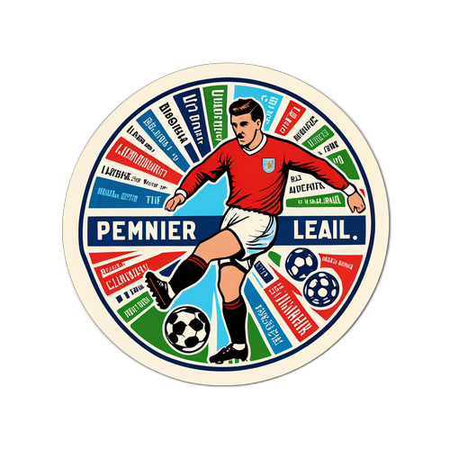 Vintage Fotball Sticker