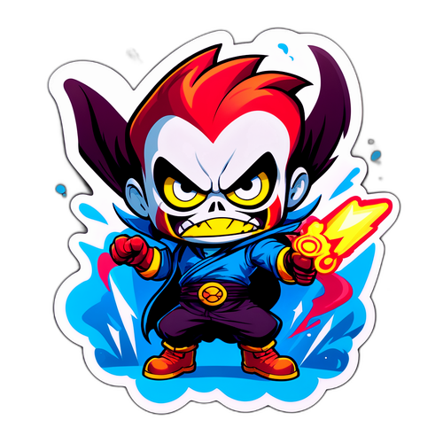 Sticker ispirato a una battaglia epica