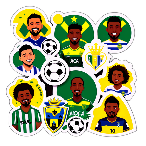 Sporting és Arouca Csapatok Rajongói Matricák