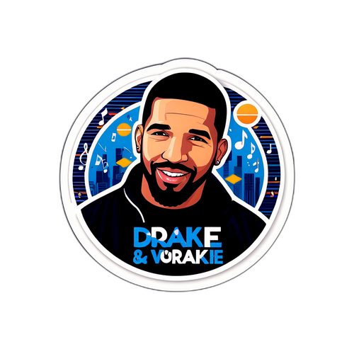 Autocollant inspirant de Drake