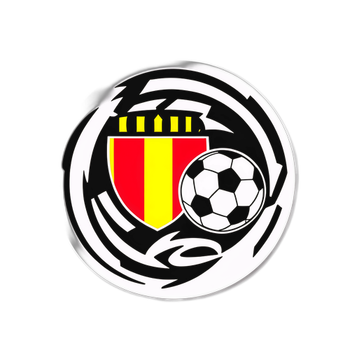 Sticker met het logo van het Kampioenschap van België