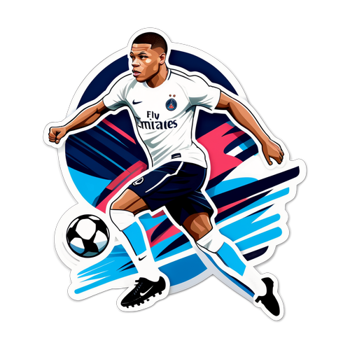 Stiker Ethan Mbappé di Lapangan Sepak Bola