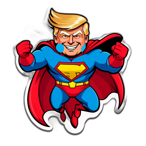 Kreslená verze superhrdiny