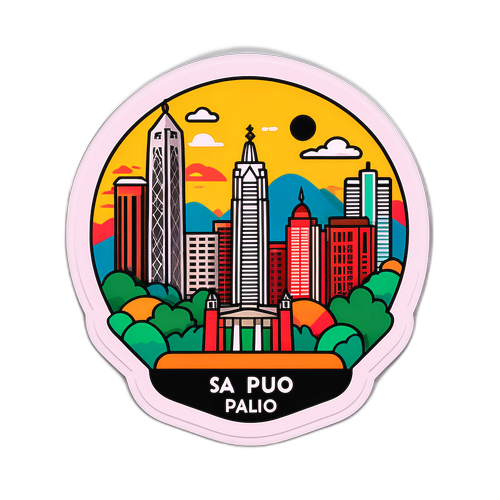 สติกเกอร์ภาพเมืองเซาเปาโล