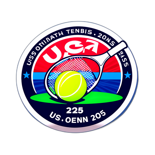 US Open 2025: Stiker Tenis Stylish