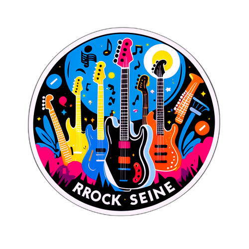 Sticker dédié à Rock en Seine