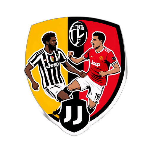 Sticker ya Malumbano ya Soka kati ya Juventus na Man Utd