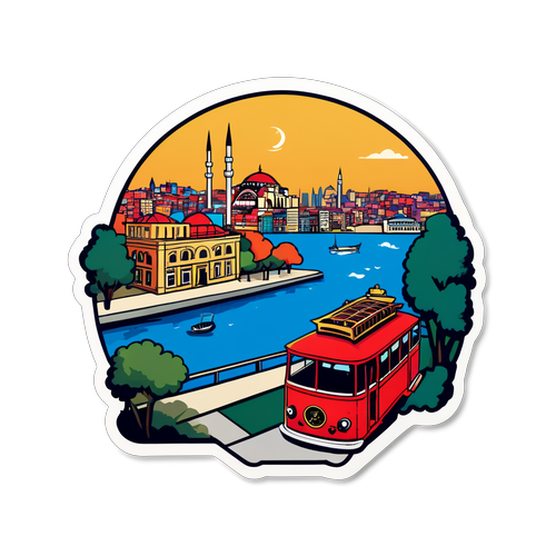 Bir Zamanlar İstanbul Temalı Sticker