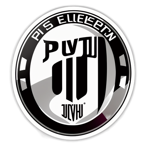 Những hình dán PSV với biểu tượng đội bóng và logo Juventus