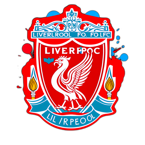 מדבקה בכיכובה של ליגת ליברפול בסטייל גרפיטי