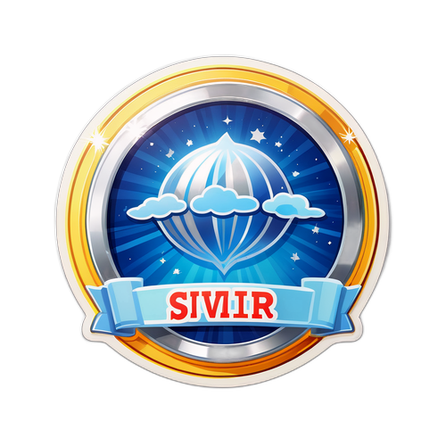 Huy hiệu bạc lấp lánh