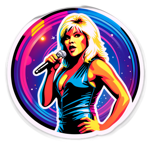 Barevná samolepka Samantha Fox