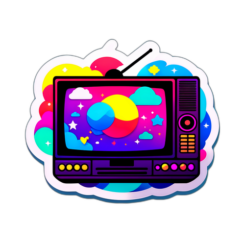 Modern IPTV-klistermärke