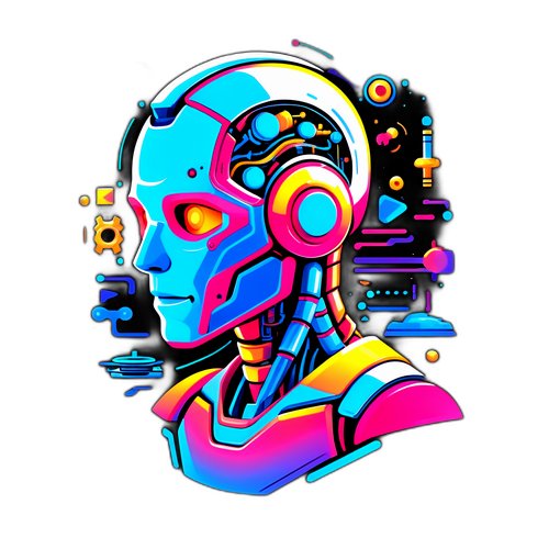 인공지능의 발전과 미래를 강조하는 디자인