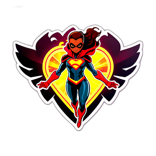 Ironheart: Supereroe con Emblema di Cuore Luminoso