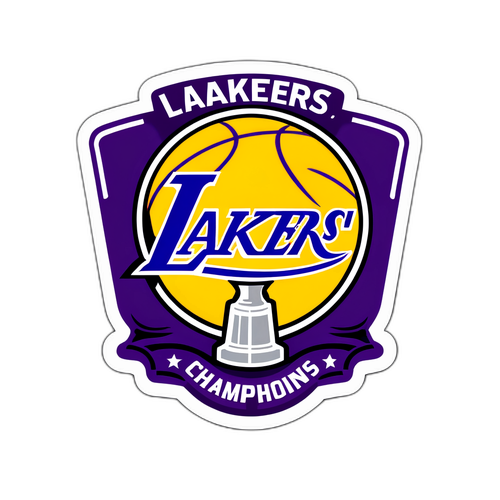 Lakers Championship Aspirations Logo Sticker