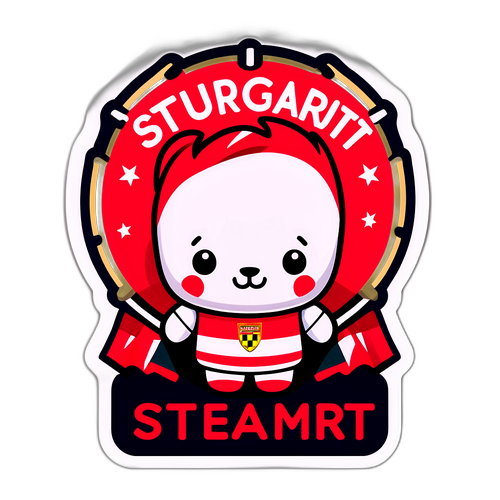 สติกเกอร์ทีมสตุ๊ตการ์ตน่ารัก