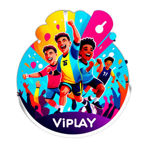 Vibrant Sticker til Viaplay