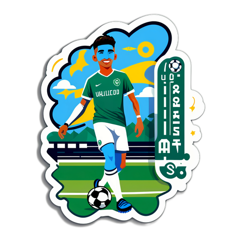 Sports-Themed Sticker of Nathan Saliba