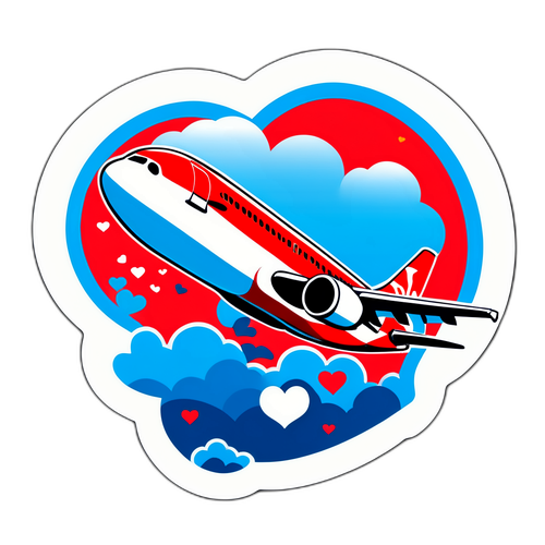 Sticker ng Aeroplano na may AirAsia Logo