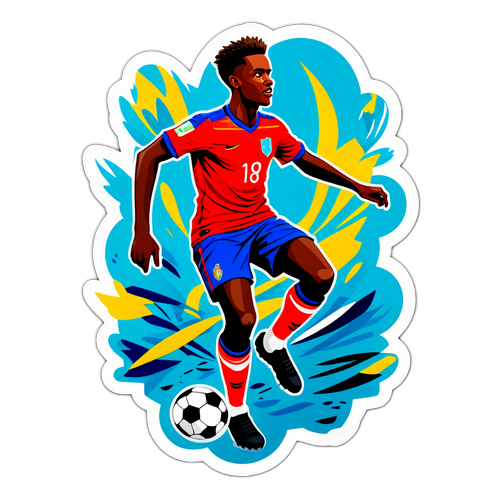 Alexander Isak Futbol Sanatı Sticker