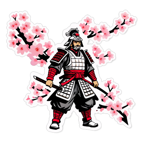 Perang Tangan Misterius: Sticker Shogun yang Magis Dikelilingi Bunga Sakura!