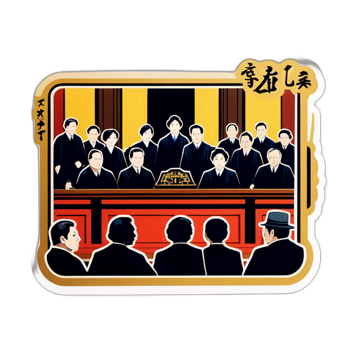 Une scène historique du procès de Tokyo