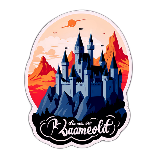 Autocollant Kaamelott avec un célèbre château