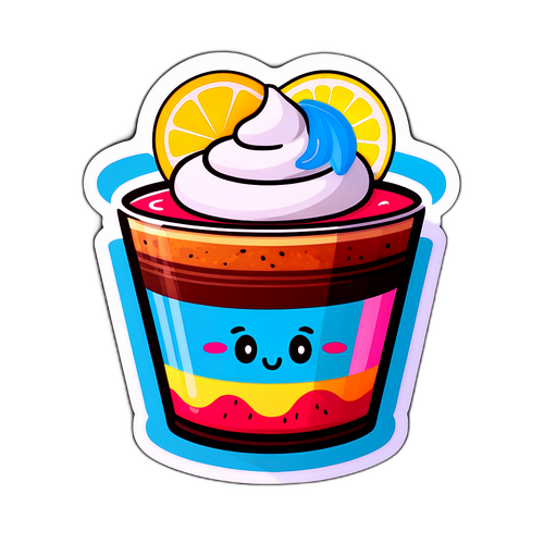 สติกเกอร์ของหวานเย็นที่โคโม