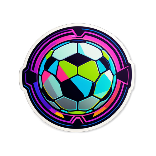 Futuristisk klistremerke for Conference League