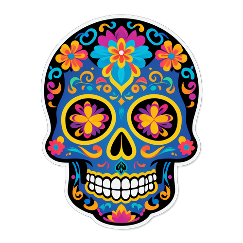 Unveil the Spirit of Celebration: Discover the Vibrant Dia de los Muertos Sugar Skull That Captures Hearts!