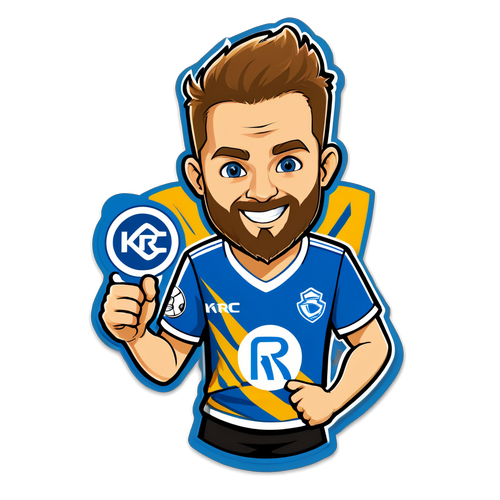 Onmisbaar voor Iedere KRC Genk Fan: De Sticker die Jouw Teamgeest Versterkt!