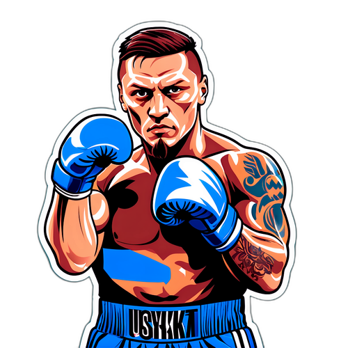 Usyk boksz pózban