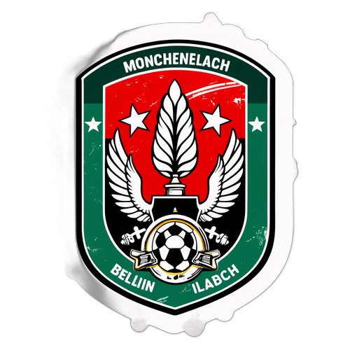 Reka Bentuk Grunge Emblem Union Berlin dan Mönchengladbach