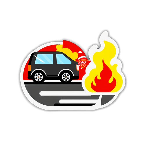 Sticker pentru Siguranța pe Drumuri - Accident Valea Oltului