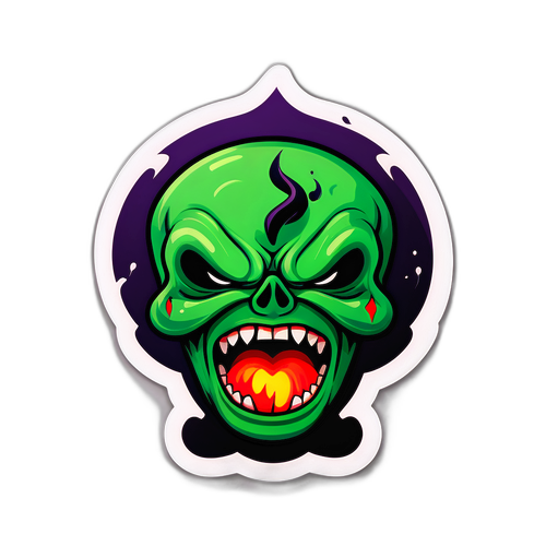 두려움과 탐욕의 지수를 나타내는 스티커 디자인