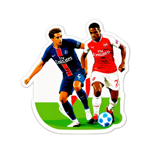 Arsenal vs PSG Kamp Scene