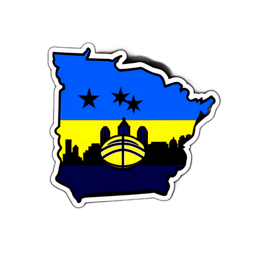 Iowa Basketball Skyline Sticker