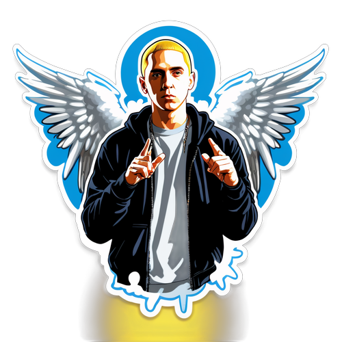 Shocking Tribute: Eminem with Angel Wings - The Death of Slim Shady Unveiled!